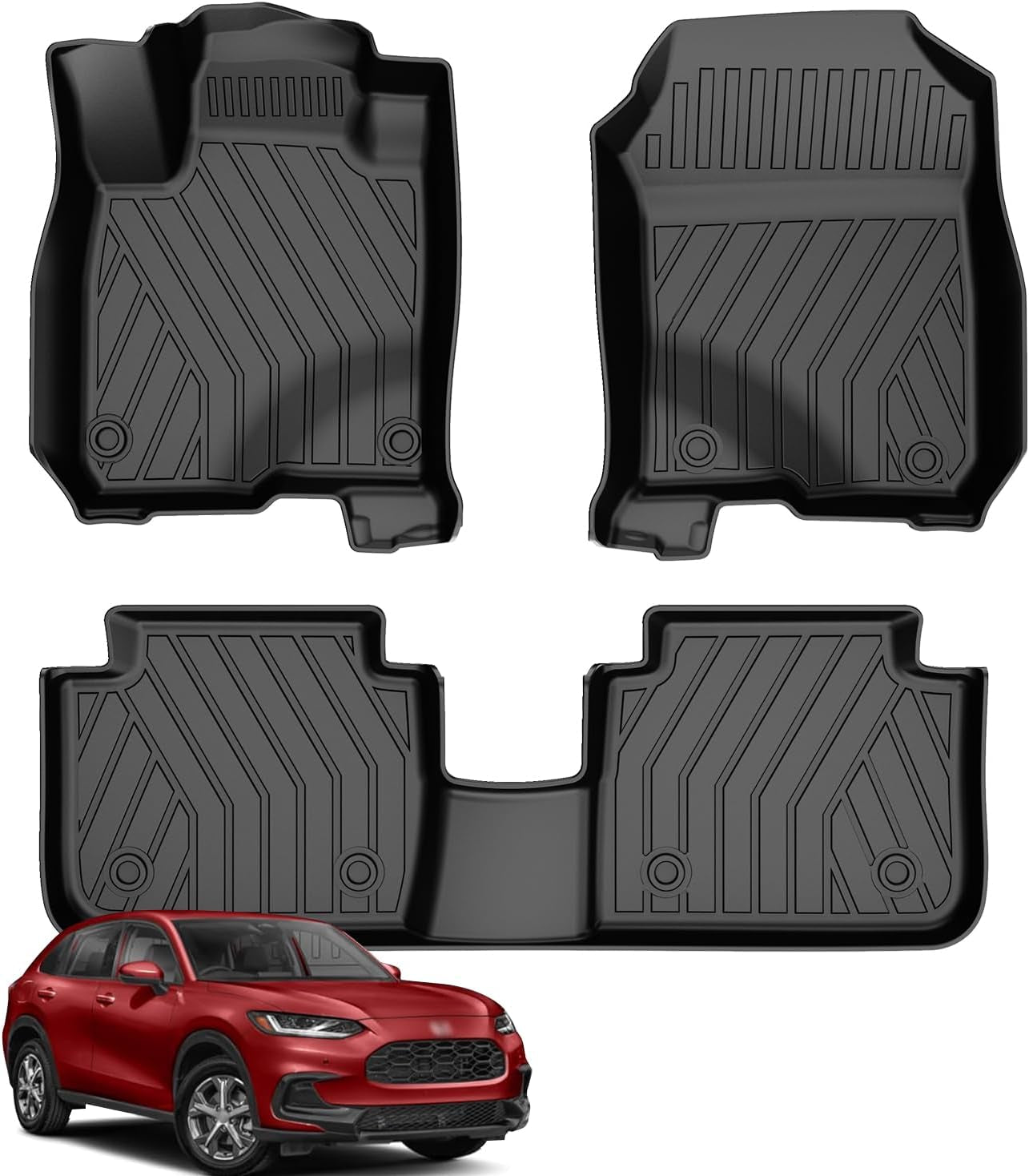 Cargo Liner & Backrest Mat Fit for Honda Prologue 2024 2025: Cargo Mat with Backrest Mat behind 2Nd Row Back Seat Protector - All Weather Protection Trunk Mat with Back Seat Cover Prologue Accessories