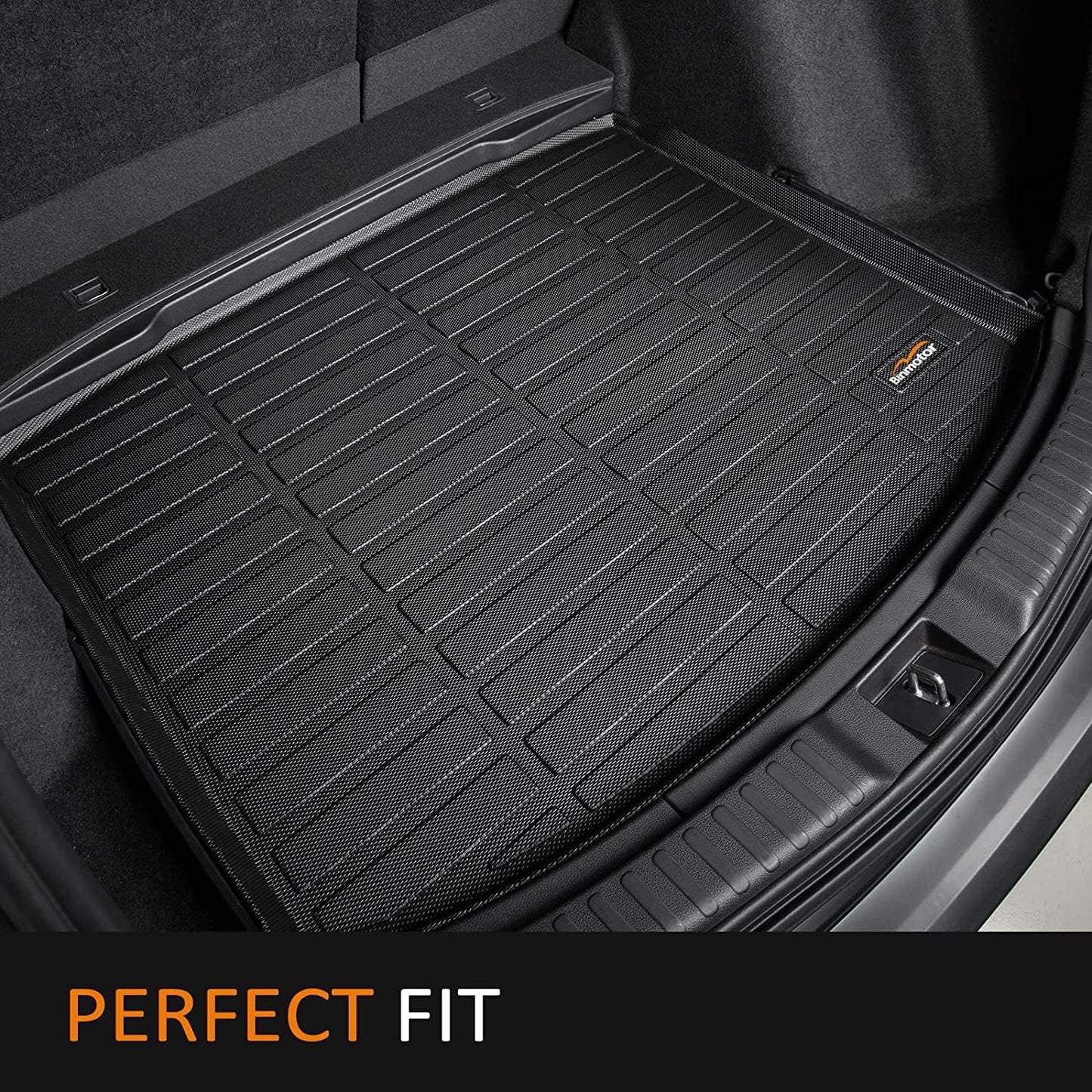 -All Weather Floor Mats & Cargo Liner for Hyundai Ioniq 6 2023 2024, 4PCS, All Season Heavy Duty Car Floor Liners，Waterproof Easy to Clean Automotive Ioniq 6 Accessories Black