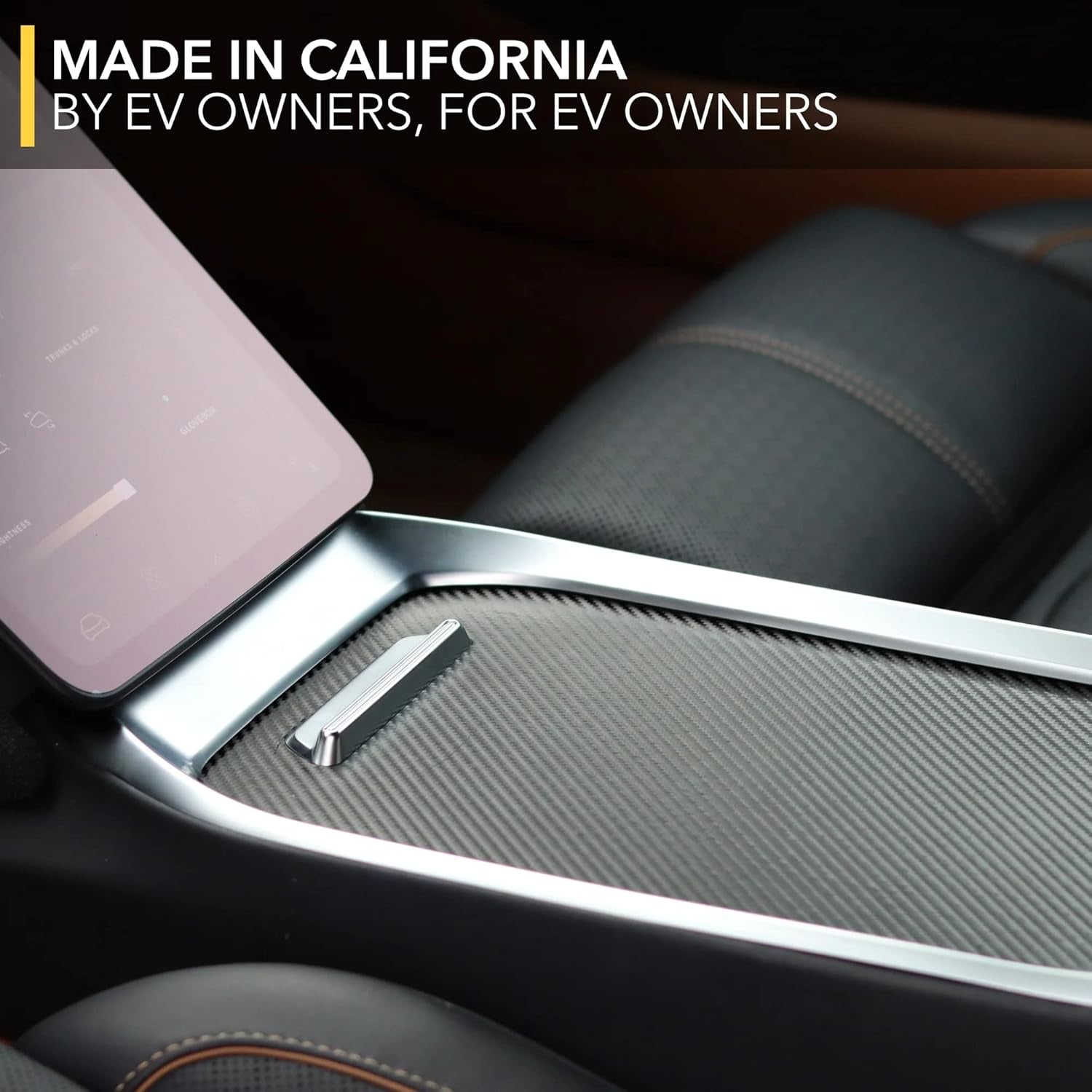 Interior Wrap for Lucid Air - Includes Center Console Lid, Dash (2Pc), Door Trims (2Pc Each) Vinyl Wraps (Black Carbon Fiber)