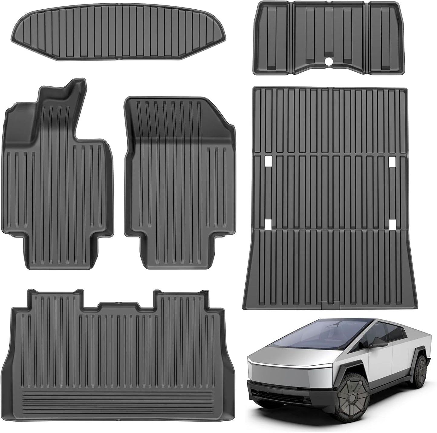 Floor Mats for Tesla Cybertruck Model 3 Model Y plus All Weather TPE Cargo Liner