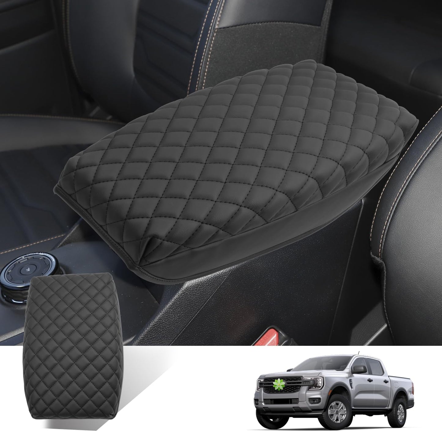 Hummer EV Armrest Cover,For Hummer EV Accessories Center Console Cover Soft Comfy Thicken Armrest Lid Cover Compatible with 2022 2023 2024 2025 Hummer EV Pickup/Suv