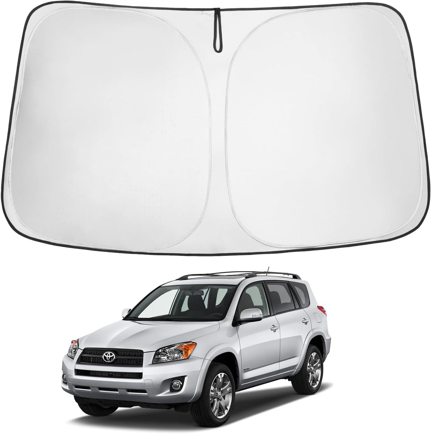 2025 Upgrade Front Windshield Sun Shade Foldable Sunshade Protector Custom Fit 2023-2024 2025 Toyota Bz4X Accessories