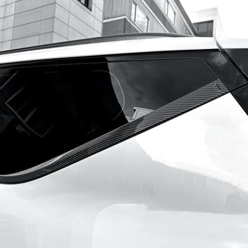 Carbon Fiber Style Weatherstrip Window Molding Cover Trim Compatible with KIA EV9 Accessories