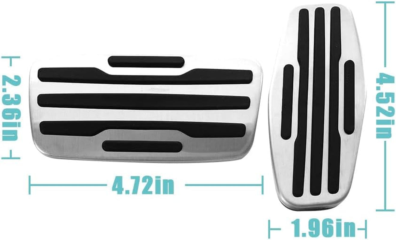 Compatible with Hummer EV 2022-2024 Sport Pedals Set Accessories,Brake and Accelerator Pedal Covers No Drilling Foot Pedal Pads Anti-Slip Car Replacement