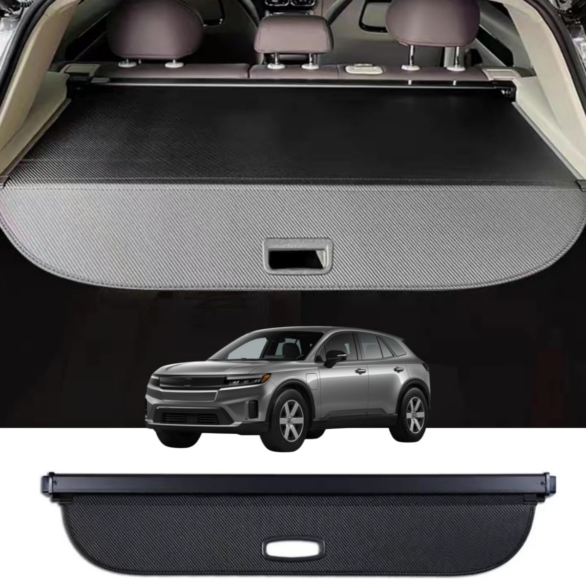 Retractable Cargo Cover Compatible with Honda Prologue 2024 2025, for Chevy Blazer EV Rear Cargo Privacy Screen Car Trunk Luggage Security Shade Shield