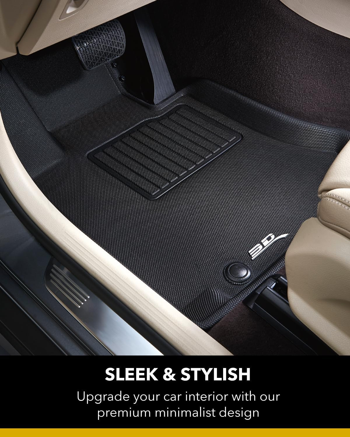 Custom Fit Kagu Floor Mat (Black) Compatible with Lucid Air Touring 2022-2025 - Full Set