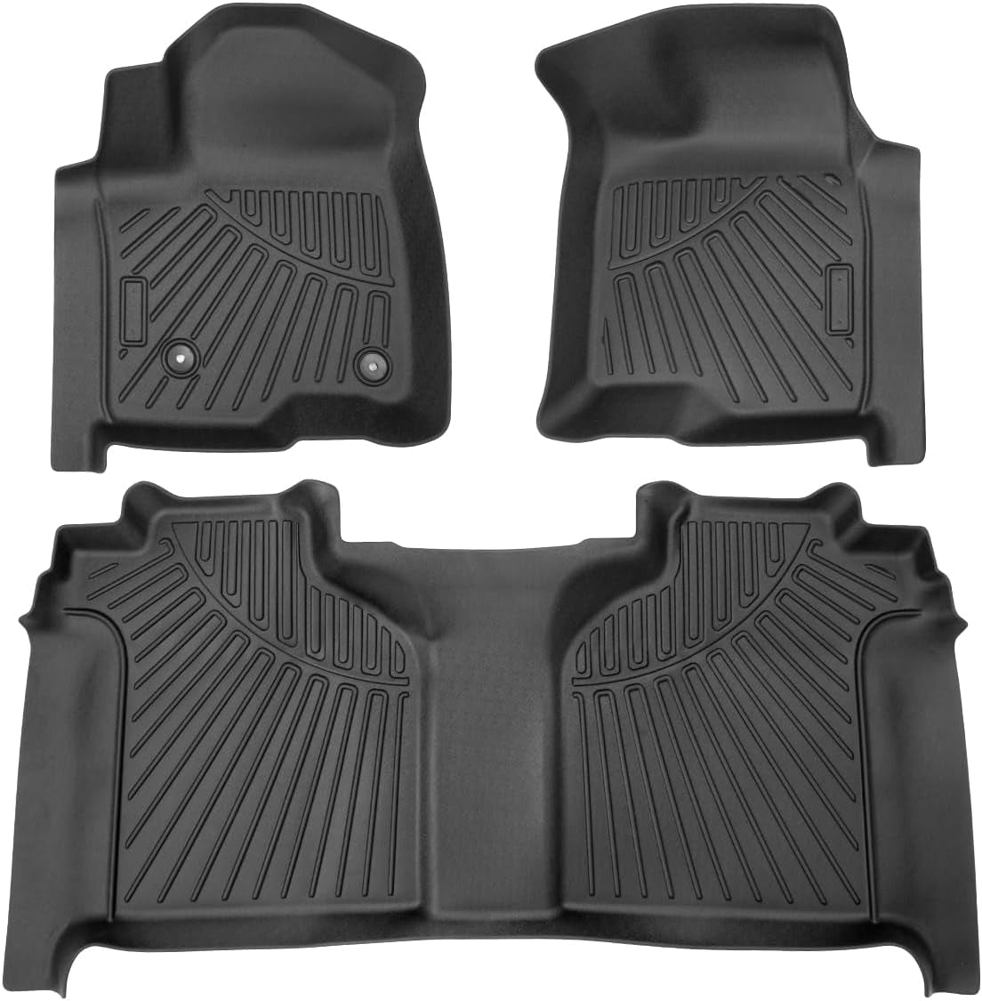 Floor Mats for 2022-2025 Hyundai Ioniq 5 Limited Only (With Sliding Console) Accessories Liner Set TPE 3D Car Mats All-Weather Custom Fit Floor Liners