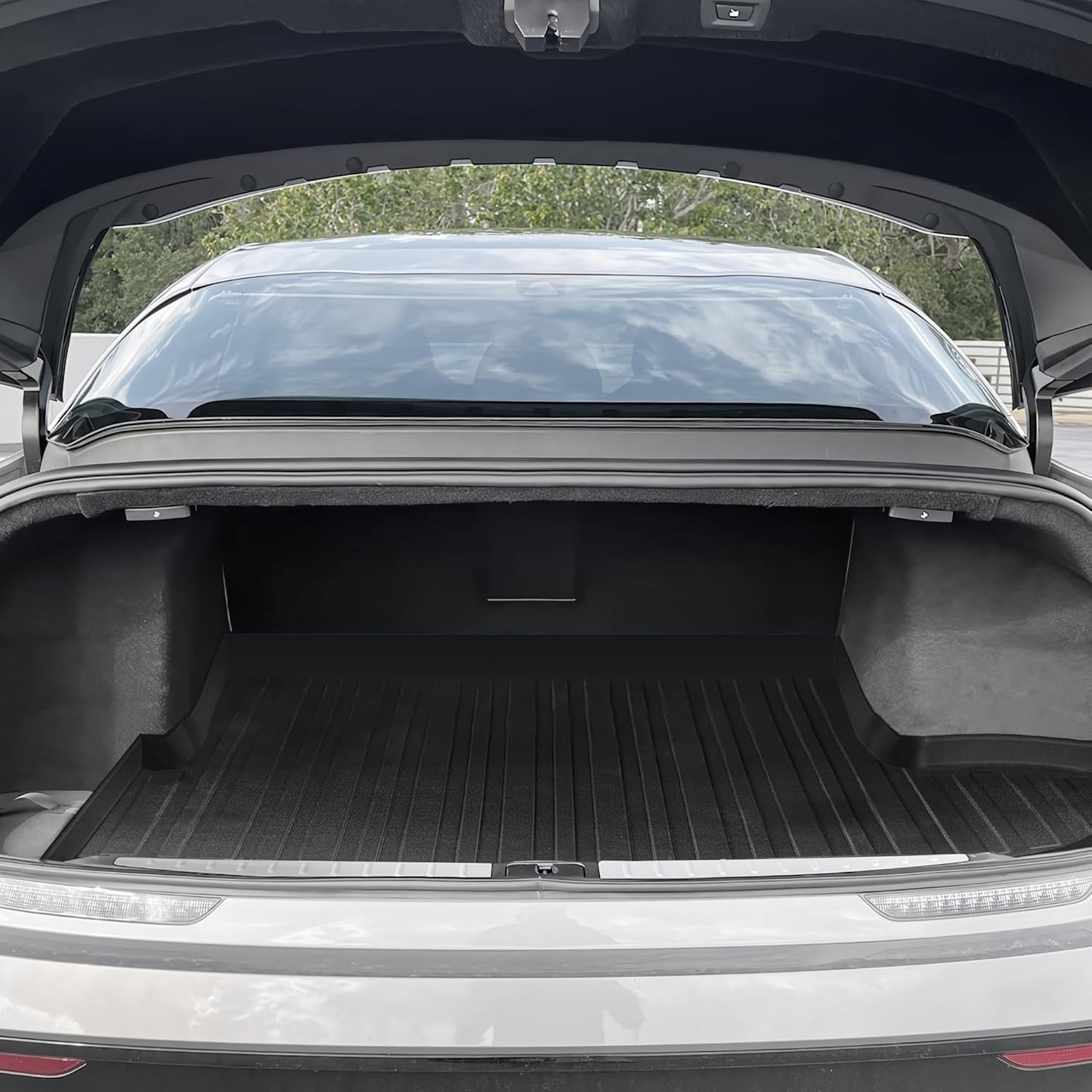 Premium Cargo Liner for Lucid Air 2022-2024 Sedan - 100% Protection - Custom Fit Car Trunk Mat - All-Season Black Cargo Mat - 3D Shaped Laser Measured Trunk Liners for Lucid Air