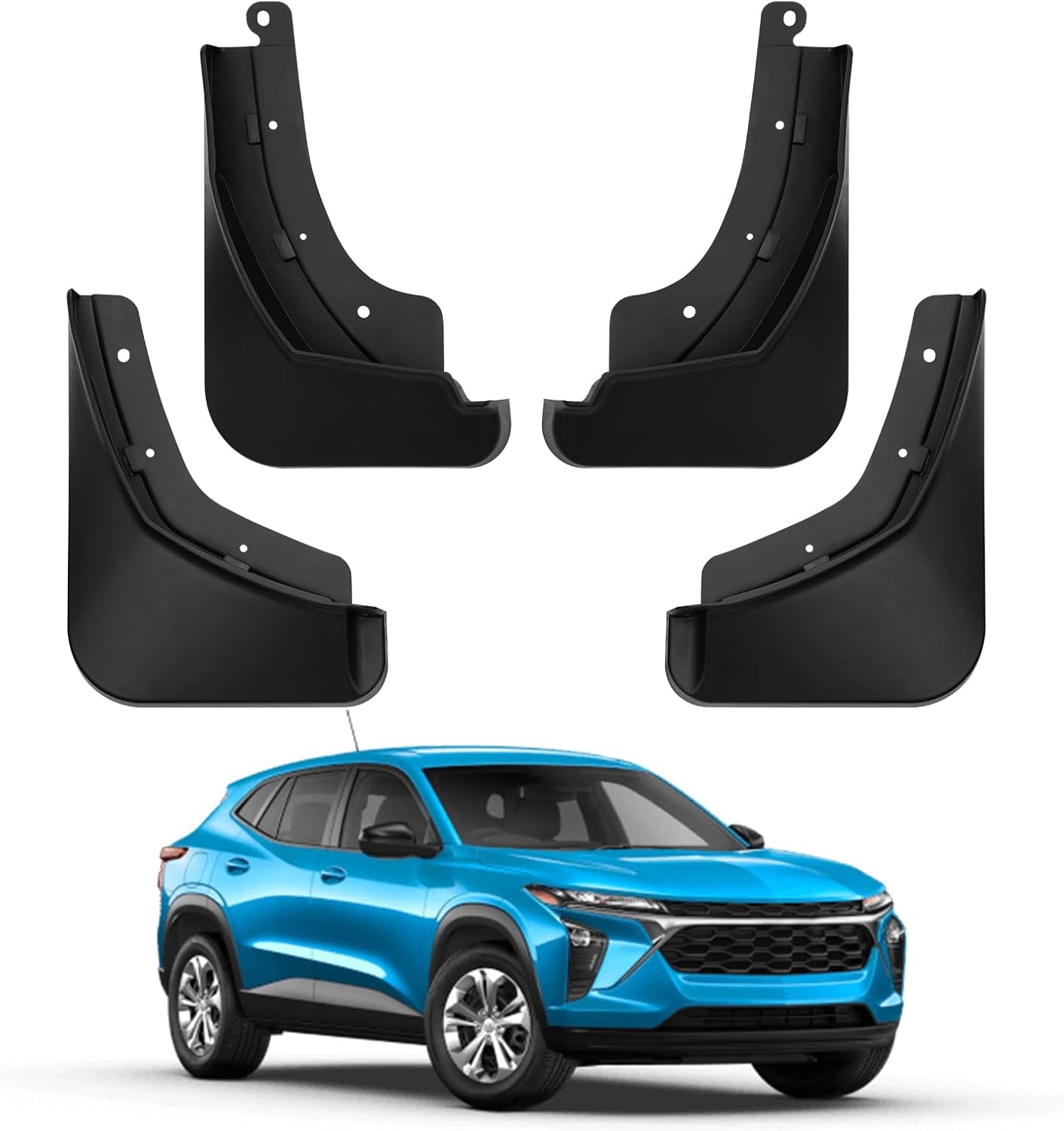 Mud Flaps Splash Guards for 2023 2024 2025 Bz4X /Subaru Solterra Accessories Mudflap Fender Flares Front and Rear Mud Guard Set 4PCS