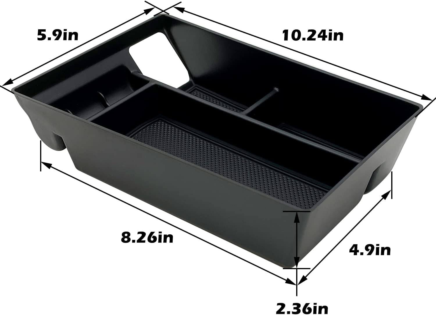 Compatible with Ford Mustang Mach-E 2021 2022 2023 2024 Accessories Center Console Organizer Interior Storage Box Tray