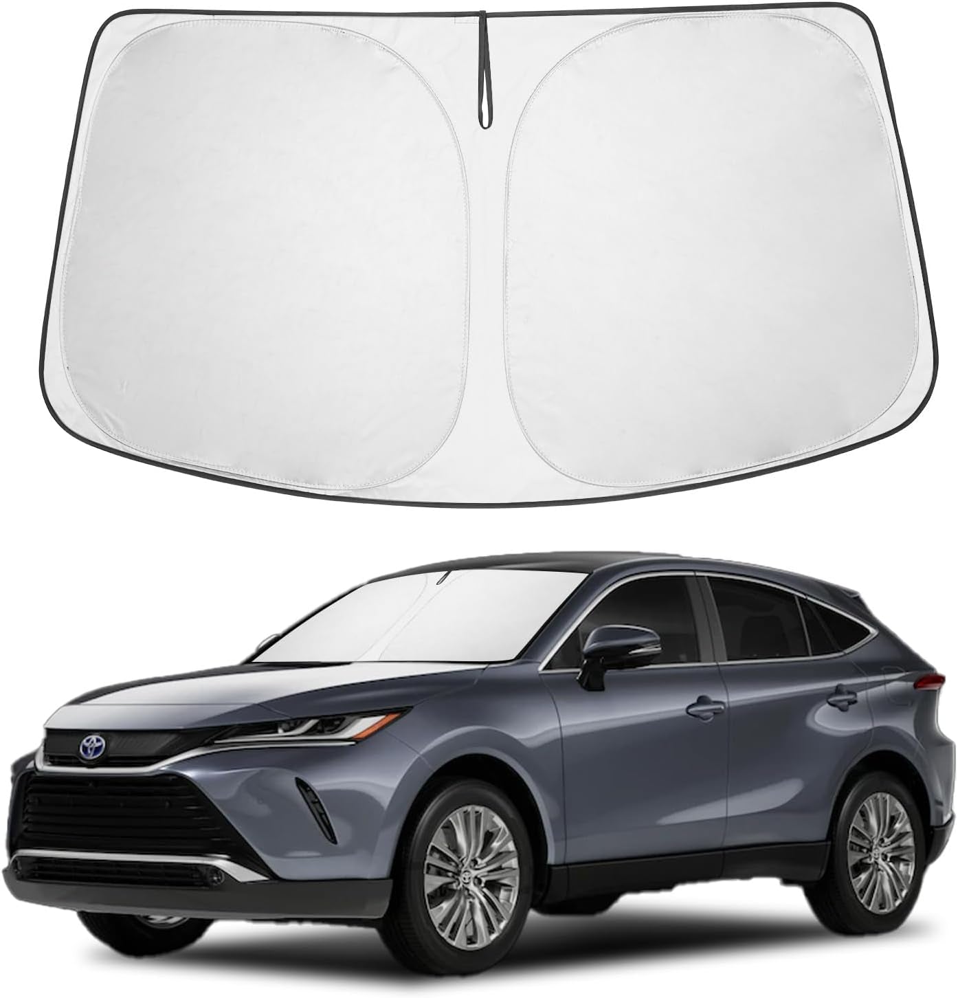 2025 Upgrade Front Windshield Sun Shade Foldable Sunshade Protector Custom Fit 2023-2024 2025 Toyota Bz4X Accessories