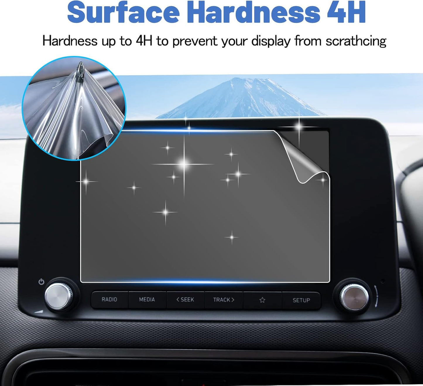 for 2023 Hyundai Kona Screen Protector 2023 Kona Screen Protector 8 In, for 2022 2023 Hyundai Kona SE/ SEL, Kona EV SEL Screen Protector 8 Inch for 2023 Hyundai Kona Accessories Screen Cover Kona SE 2023 Touch Screen Protective Film for 2022 2023 Hyundai Kona