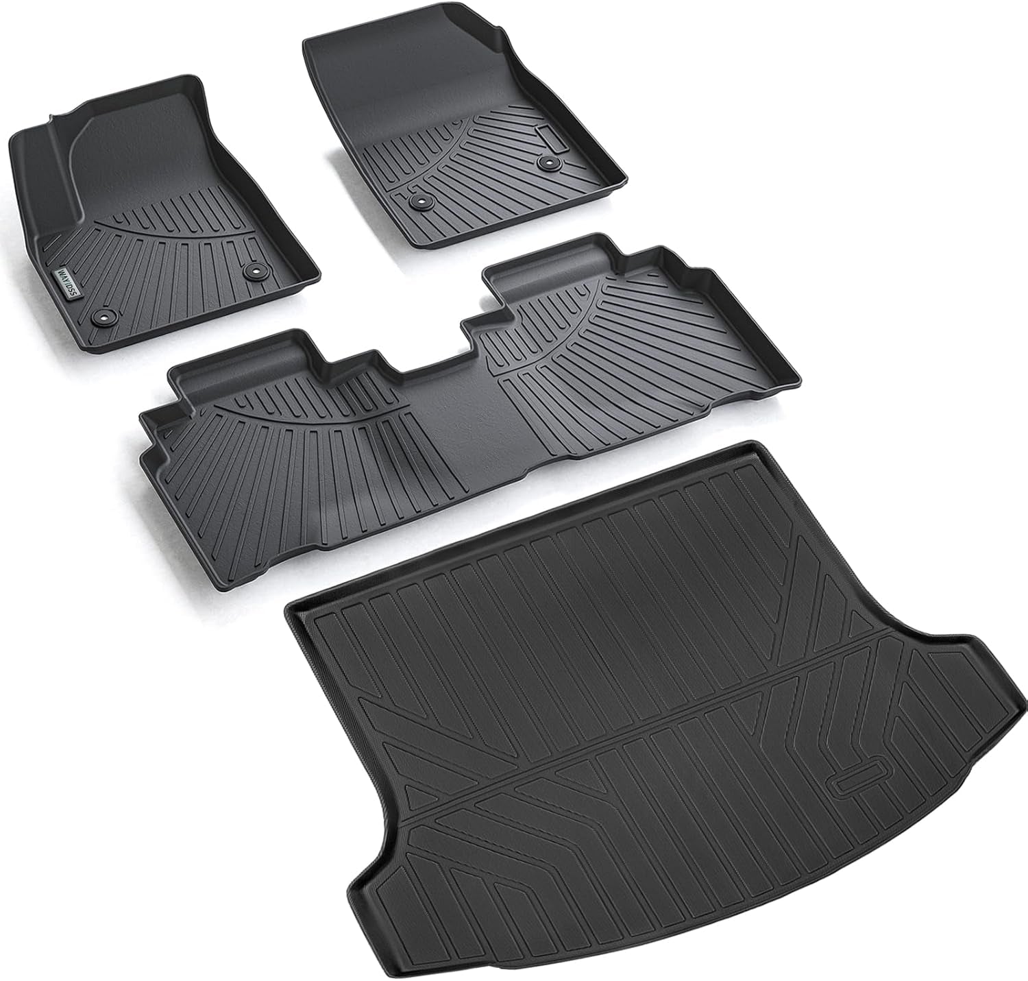 Floor Mats & Cargo Liners for 2024 Honda Prologue,Tpe All Weather Protection 1St & 2Nd Row Car Floor Liners with Trunk Mat Accessories for Honda Prologue-Black