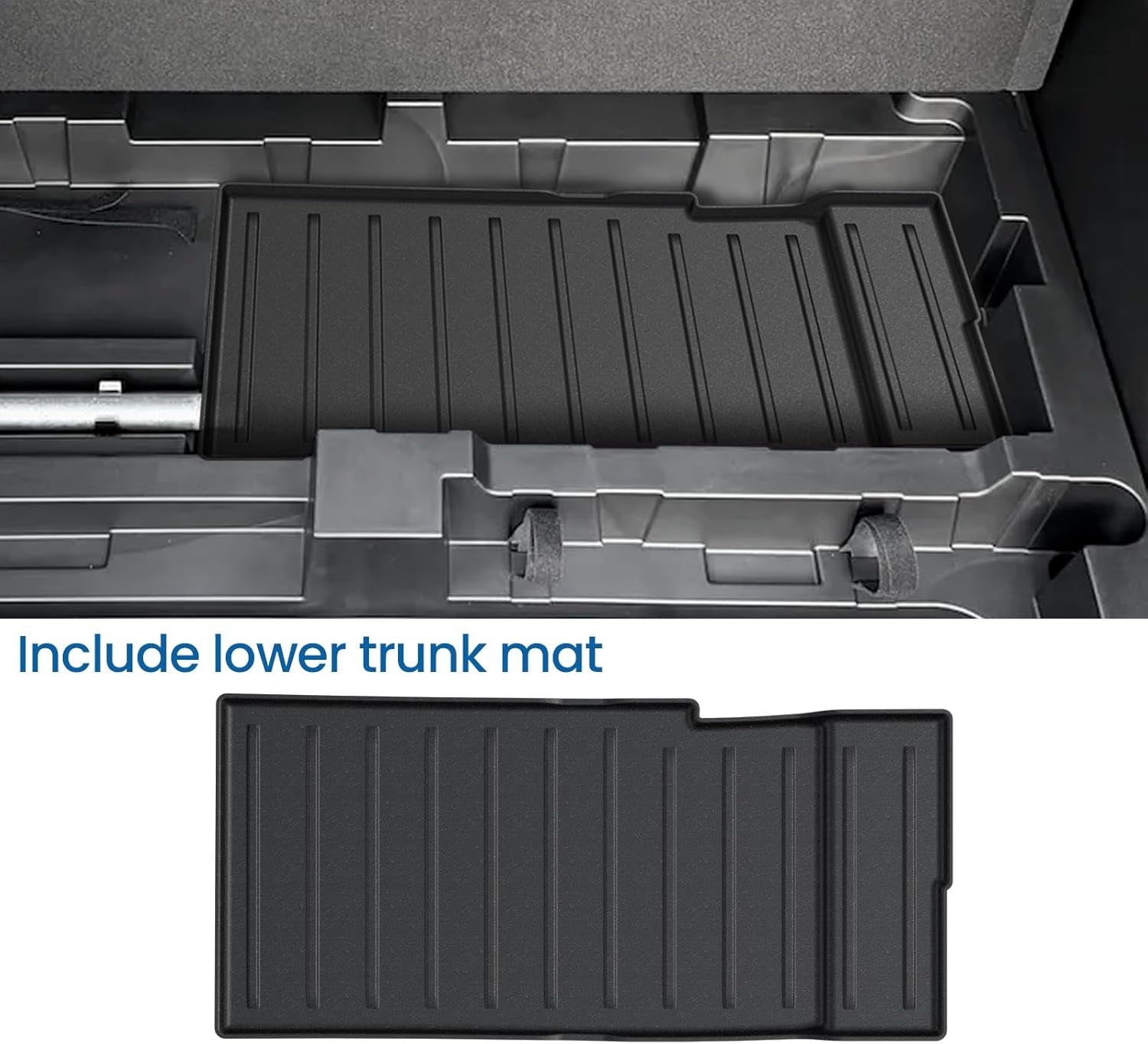 Floor Mats Cargo Mat Backrest Mats for 2024 Honda Prologue Accessories, All-Weather TPE Trunk Mat Cargo Liner Lower Trunk Mat Seat Back Covers Door Sill Protectors(Floor Mats Set)