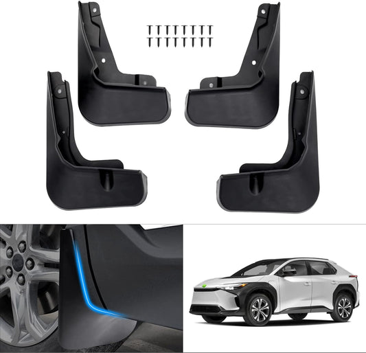 Mud Flaps Splash Guards for 2023 2024 2025 Bz4X /Subaru Solterra Accessories Mudflap Fender Flares Front and Rear Mud Guard Set 4PCS