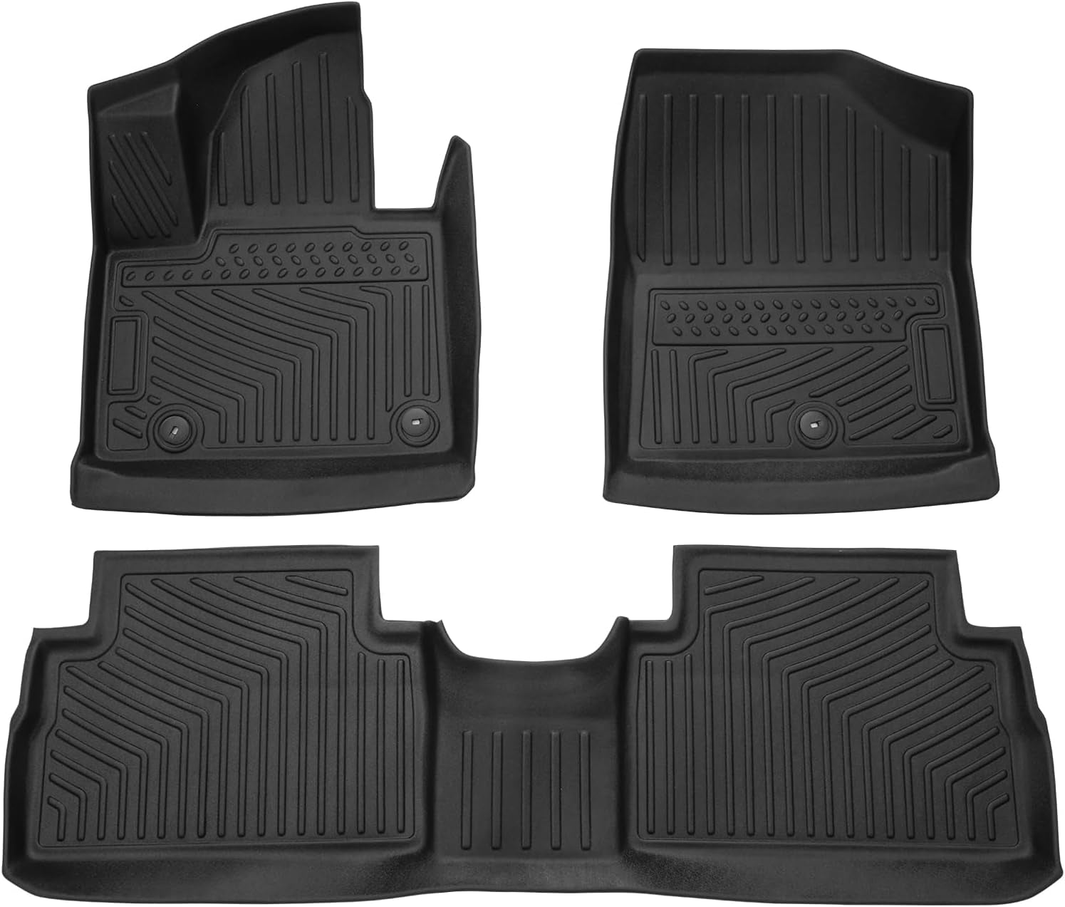 Floor Mats for 2022-2025 Hyundai Ioniq 5 Limited Only (With Sliding Console) Accessories Liner Set TPE 3D Car Mats All-Weather Custom Fit Floor Liners