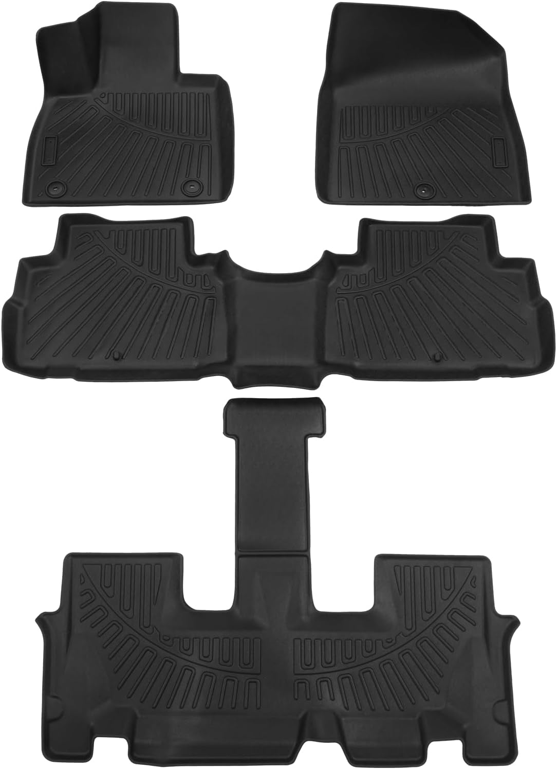 Floor Mats for 2022-2025 Hyundai Ioniq 5 Limited Only (With Sliding Console) Accessories Liner Set TPE 3D Car Mats All-Weather Custom Fit Floor Liners