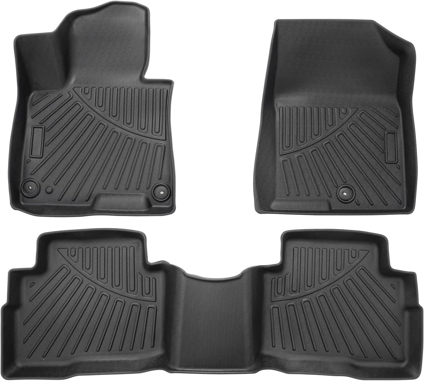 Floor Mats for 2022-2025 Hyundai Ioniq 5 Limited Only (With Sliding Console) Accessories Liner Set TPE 3D Car Mats All-Weather Custom Fit Floor Liners